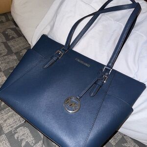 Michael Kors Dark Blue Tote Bag